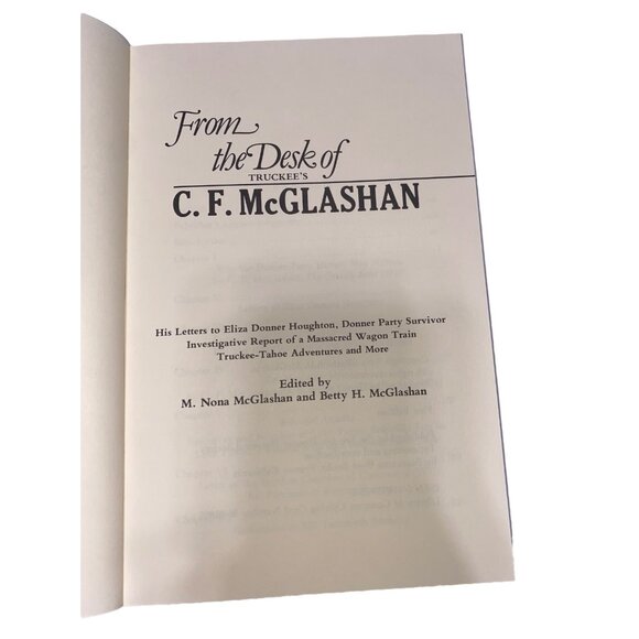 From The Desk Of Truckees C.F. McGlashan First Edition Paperback By M. Nona & Be - Picture 3 of 10